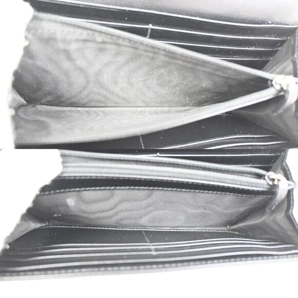 GUCCI Marmont Continental GG Long Bifold Wallet Leather Black GHW 81TA043 - Picture 8 of 16